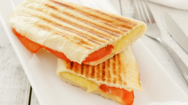 cheese and tomato panini