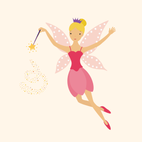 pink cartoon fairy