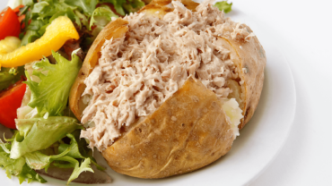 Jacket potato and tuna