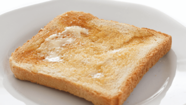 slice of toast with butter