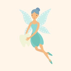 blue cartoon fairy
