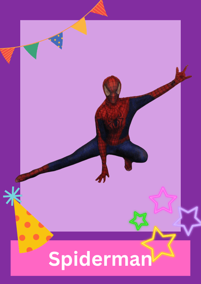 Charlie-Park-Atherton-Party-Mascots-Spiderman
