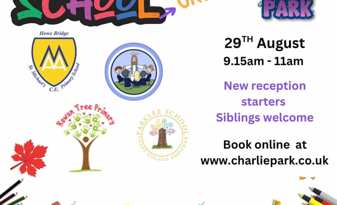 Poster for Back to School Meet and Greet at Charlie Park Atherton