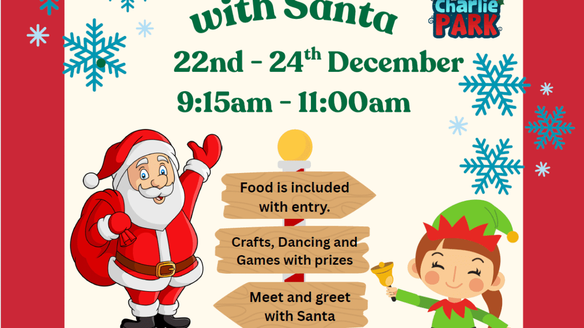 Charlie Park Breakfast with Santa event poster