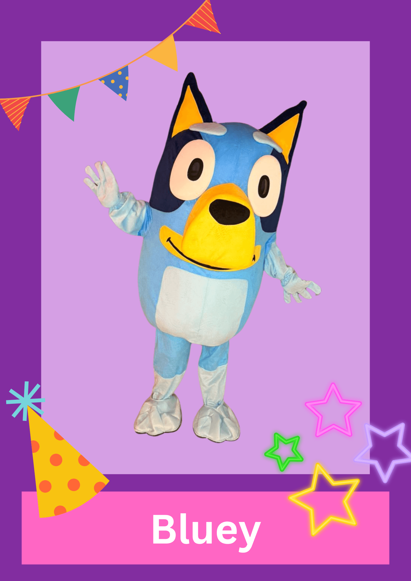 Charlie Park Atherton mascot 'Bluey'